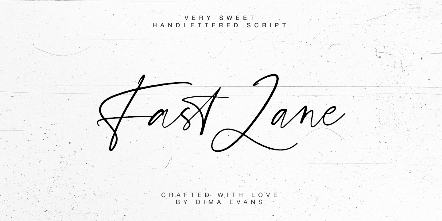 Пример шрифта Fast Lane #1